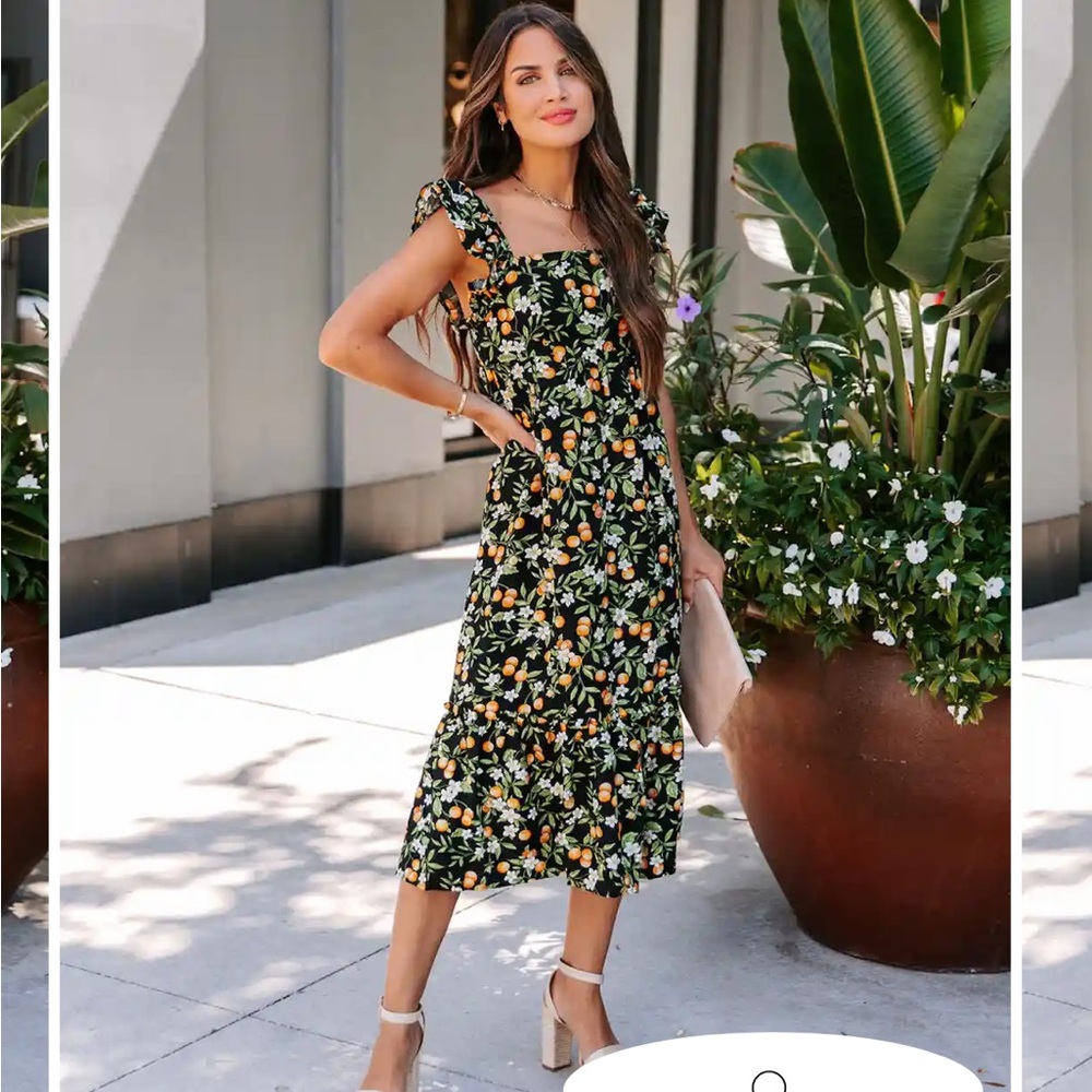 VICI Orchard ruffle midi dress